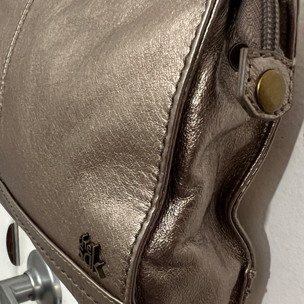 The Sak Bag gunmetal color Purse Crossbody Or Clutch with multicolor interior - Picture 5 of 15